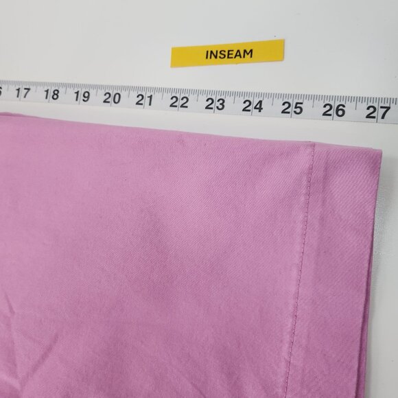 NEW A New Day High Rise Straight Leg Pants Womens 10 Pink Stretch Cotton CC09X - Picture 10 of 10